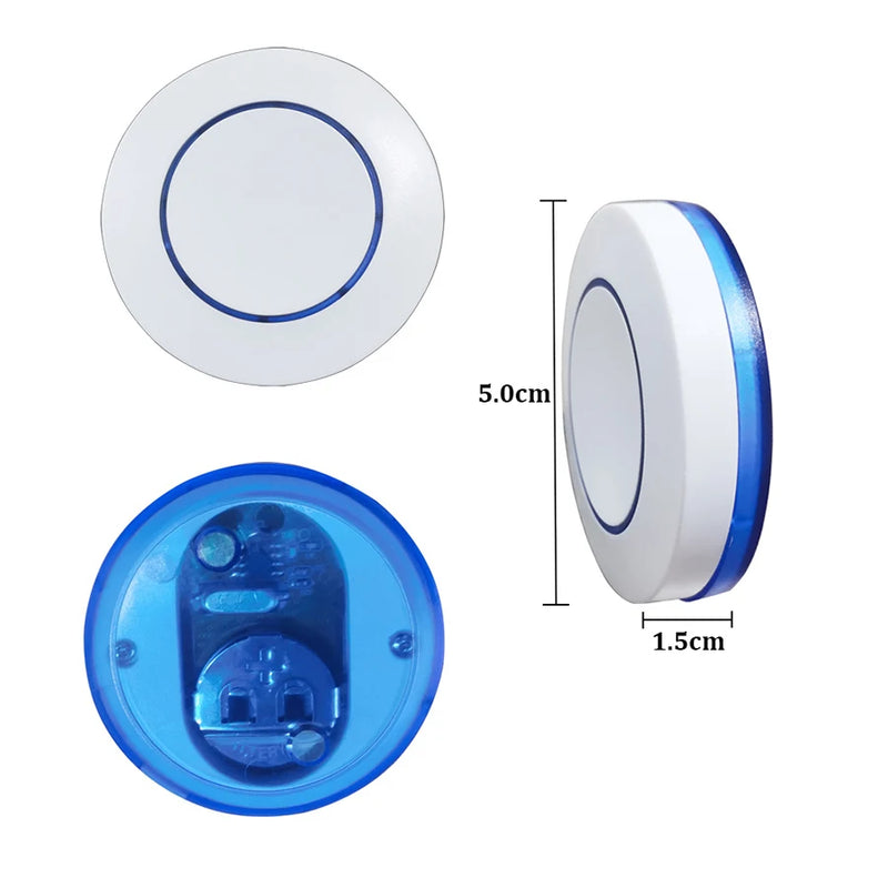 433MHz Wireless Remote Control Light Switch 10A 100-240V Relay Controller Mini Round Button Wall Panel Switch For Lighting Led