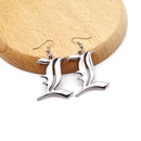 Anime Death Note Earrings for Women L Cross Metal Brincos Men Fashion Jewelry Drop Clip On Earring Charm Gift