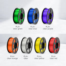 JAYO PLA PLUS Transparente 3D Printer Filament 1.75mm 1.1KG/Rolls 3D Printing Materials for 100% No Bubble &FDM 3D Pen DIY Gift
