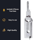 Stainless Steel Key Decoder SS001 O-ring Pickup Kit Hand Tool for Lock Opening and Maintenance Repair