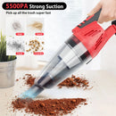 120W Cordless Vacuum Cleaner for Car, 5500Pa Suction, 2-IN-1 Handheld Car Vacuum Cleaner for Carpet, with 21V 2.2Ah Battery