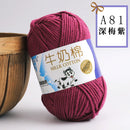 2Pcs Milk Cotton Knitting Yarn Soft Warm Yarn for Hand Knitting Worsted Crochet Threads Wool Line for Handmade