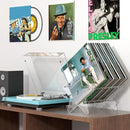 Acrylic Record CD Display Stand Rack Album Record Transparent Vinyl Five-Pointed Star Shape Home Storage Bracket Desktop 2024