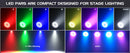 The Chroma Array | U'King 4-Piece 18x8W RGBW DMX512 LED Stage Par System