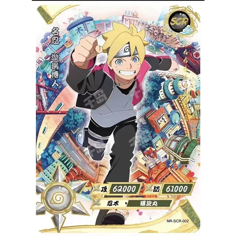 Kayou Naruto SCR 01~02 Series Anime Characters Collection Card Uzumaki Naruto Uzumaki Boruto Christmas Birthday Gift Toys