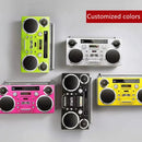 GPO Brooklyn Retro Boombox | Cassette Player, CD Player, Bluetooth Speaker, FM Radio, Portable Stereo System