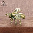 Massives Messing Honigbiene Insektenfiguren Miniatur Teehaustier Lustiger Käfer Bastelsammlung Desktop Klein Ornamente Heimdekorationen