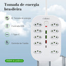 Line Filter, Electric Extension, Socket Extension, Socket Adapter, From Brazil, Coibeu, 10A, 110-220V, Usb Socket