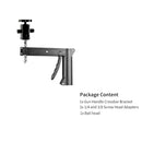 SH 63cm-190cm Gun Grip Light Stand 1/4 and 3/8 Screw With Wheels Folding Tripod For Studio Flash LED Light Softbox COB Light