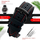 New Breathable Silicone Sports watchBand 18mm 20mm 22mm 24mm For any watch rubber Wrist strap Soft waterproof men's Accessories