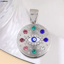New Crystal Blue Evil Eye Charms Amulet Pendants For Jewelry Making Accessories DIY Designer Bohemia Style Necklaces Supplies