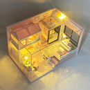 DIY Wooden Princess Room Casa Doll Houses Miniature Building Kits with Furniture Light Dollhouse Toys for Adults Birthday Gifts