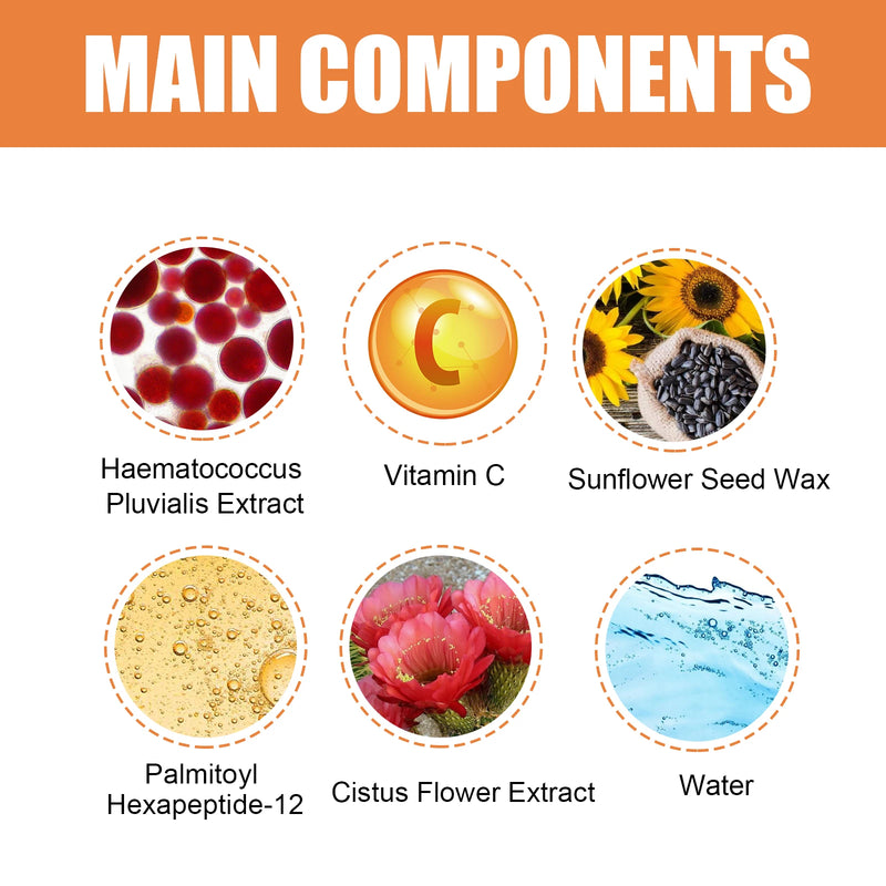 Vitamin C Eye Cream Stick Anti-Wrinkle Moisturizing Balm Eye Bag Removal Dark Circles Reduce Fine Lines Anti Puffiness Eye Cream