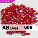 New Arrivals Single Color AB Square Diamond Beads for DIY Diamond Paintings  Resin AB Drills 2.5mm AB Drills 1000/2000Pcs