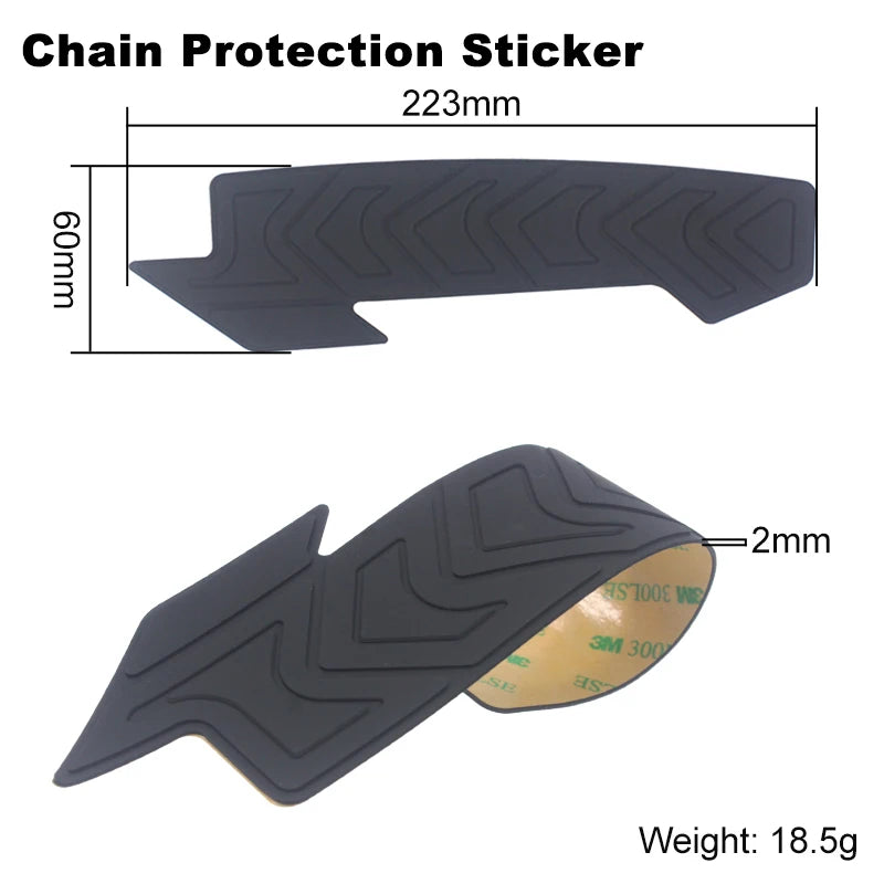 HEPPE Bicycle Frame Scratch-Resistant Protector Sticker MTB Road Bike Anti-Scratch Sticker Bike Silicone Protection Chain Guard