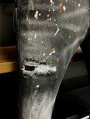 ICON BRAND dsq2 Men Jeans Denim Pants Hole Slim Pencil Trousers Metal Buttons Party Classics Fashionable Black D2 jeans