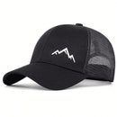 Unisex Mountain Range Stickerei Baseball-Netzkappen Frühling und Sommer Outdoor Verstellbare Freizeit-Hüte Sonnenschutz-Hut