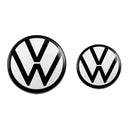 1/2Pcs Car Front Bonnet Grill Rear Trunk Emblem Logo Cover For Volkswagen VW Golf 6 Mk6 Golf 7 7.5 8 VARIANT Polo 2013-2023