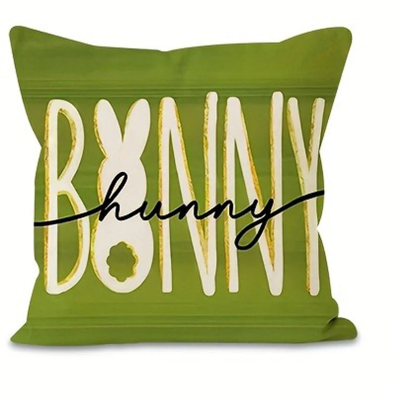 Easter decoration pillow cover bunny print living room sofa cushion cover farmhouse home room decoration holiday gift