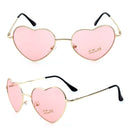 FOENIXSONG Women's Sunglasses Cute Heart Frame UV400 Vintage Mirror Glasses for Women Gafas очки Oculos Lentes