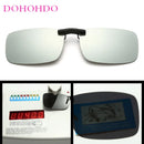 DOHOHDO 2023 New Rimless Polarized Clip On Sunglasses Women Men Sport Photochromic Glasses Anti Glare Sun Glasses Night Vision