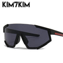 Y2K Sport-Sonnenbrille für Herren und Damen 2023, Luxus-Markenmode, große, einteilige Punk-Sonnenbrille, Herren-Wrap-Around-Brille aus den 2000er Jahren