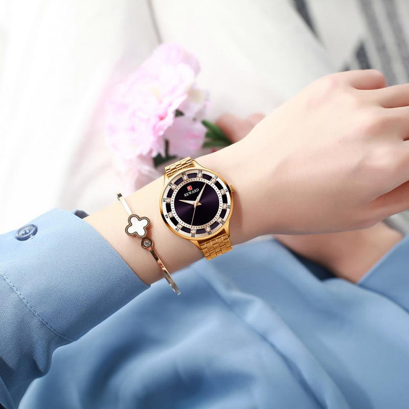 REWARD Fashion Luxury Brand Ladies Quartz Watch Casual Waterproof Women Watches Reloj Mujer 2023 Female Clock Relogio Feminino