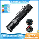 Sofirn SP35T 3800lm Tactical 21700 Flashlight Powerful LED Light USB C Rechargeable Torch with Dual Switch Power Indicator ATR