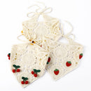 Spring Sweet Knitted Triangle Scarf Bohemian Style Women's Turban Beach Headband Trend Accessories Girl Hair Scarf Headdress