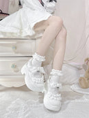 Rilei Gururu Lace Bow Pumps