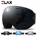 ELAX BRANDNEU Doppelschicht Anti-Beschlag Skibrille Schnee Snowboard Brille Outdoor Sport Motorschlitten Brille