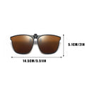 Neue polarisierte Flip-up Sonnenbrillen-Clips für Myopie-Brillen Retro große Größe quadratische TAC Material Brillen-Clip-on Sonnenbrillen-Clip