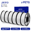 JAYO 3D Filament PLA +/PETG/PLA 1.75MM +/- 0.02MM 6Rolls Coloful Neatly Wound 3D Printing Material For 3D Printer&Pen 1.1KG/ROLL
