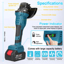 Cordless Angle Grinder 21V Battery Grinder Tool With 2-Position 125MM M14 Professional Electric Power Grinder For Cutting