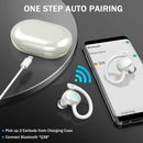 Wireless Earbuds, Bluetooth 5.3 On-Ear Headset, Noise Cancelling Mic, 48H Playtime Sports Headphones for Workout/Running.
