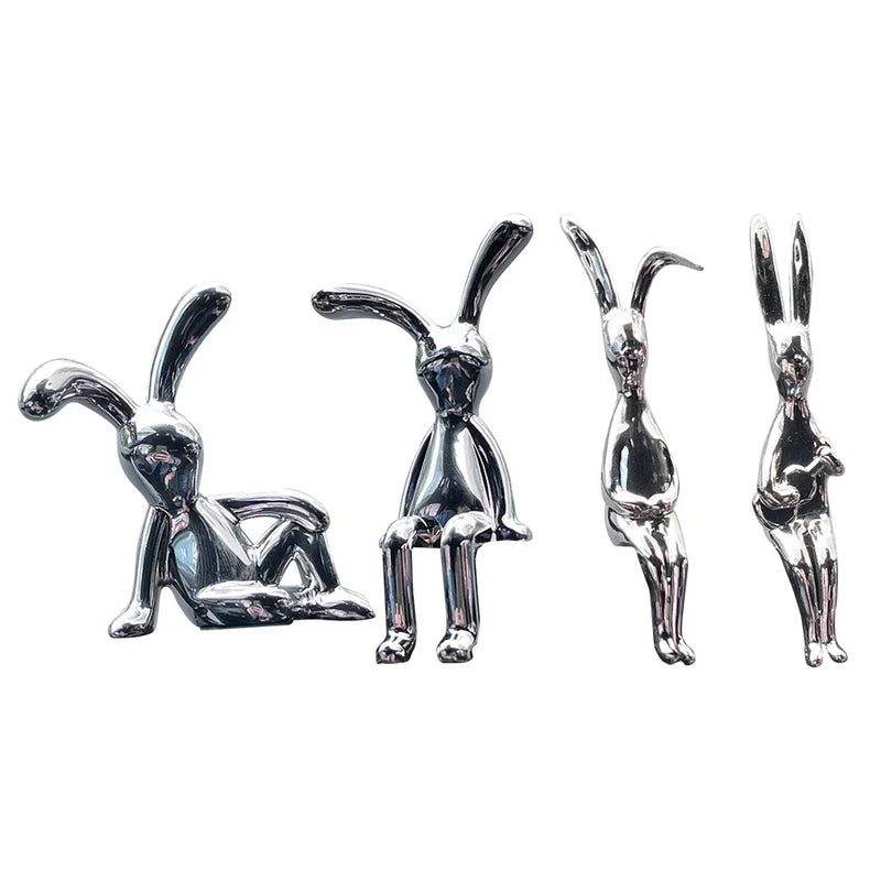 Cute Rabbit Animal Figurine Home Decoration Accessories Living Room Decoration Home Decor Desk Decoration Nordic Modern Style