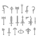 Candy Color My Weapons Building Blocks Soldier Figures Bow Arrow Pickaxe Hoe Sword Military Accessories Bricks Toys Gift Kid C12
