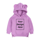 Kids Baby Girl Boy Customized Sweatshirt Add Your Text Image Long Sleeve Cotton Fleece Toddler DIY Pullover Hoodie Tops Clothes