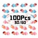 30/60/100Pcs Mini Plastic Babies for Party Favors Ice Cube Game Blue Pink Tiny Baby for Gender Reveal Baby Shower Party Decorati