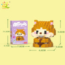 HUIQIBAO Mini Cute Anima Micro Building Blocks 3D Diamond Model LION Bricks DIY City Construction Toys for Children Kids Gift