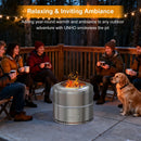 The Ember Forge | 19-Inch 304 Stainless Steel Smokeless Fire Pit
