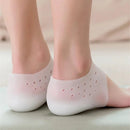 Unisex Invisible Height Increase 5CM Silicone Socks Gel Heel Pads Orthopedic Arch Support Heel Cushion Insoles Foot Massage Pad