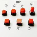 10Sets Momentary Tactile Button 4PIN SMT/DIP 12X12mm H=9.8/9/16.8mm With Cap Tact switch Push Button Switch Micro Key Button