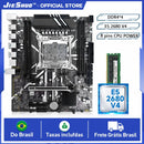 JIESHUO X99-JSD4 Gaming Motherboard LGA2011-3 DDR4 Dual Channel PCIe X16 M.2 SSD Desktop Mainboard with Intel Xeon E5 2680 CPU