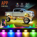 Rock Lights Trail Rig Licht RGB Led Unterboden Unterleuchten App Steuerung 12V für Jeep Off-Road Truck LED Auto Fahrgestellleuchten