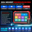 【Lifetime Free Update】Newest KINGBOLEN K8 PRO Advanced Car Diagnostic Tools ECU Coding Bi-directional Test CAN FD DOIP 34 Reset