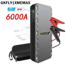 GKFLY 3000A 4000A 6000A Auto Starthilfe Power Bank Tragbares 12V Starthilfegerät Power Auto Batterie Booster Buster für 10.0L 8.0L