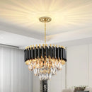 Modern crystal chandelier, three-layer crystal chandelier, suitable for dining and living rooms, E12 * 5 light bulbs (excluding