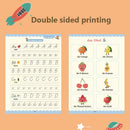 Deutsche magische Bücher für Kinder wiederverwendbar 3D-Rille magisches Notizbuch Schreiben für Beschriftung Kalligraphie Set Montessori Ring Notizbuch