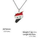 Syria National Map Shapes Drop Oil Color Pendant Necklaces for Women Man Stainless Steel Peace Lovers Jewelry Accessories Gift